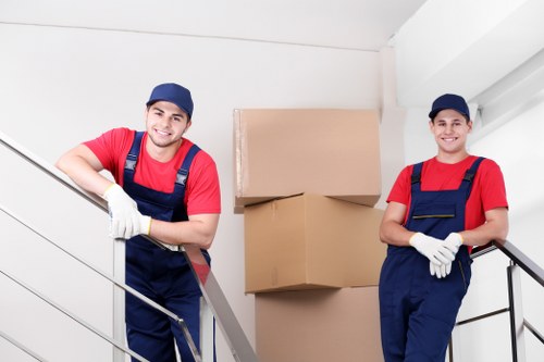Local moving team navigating flats and parking in Colliers Wood