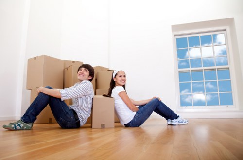 Careful loading for a Colliers Wood apartment relocation with parking considerations