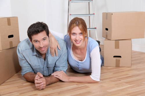 Encrypted online payment process for moving services