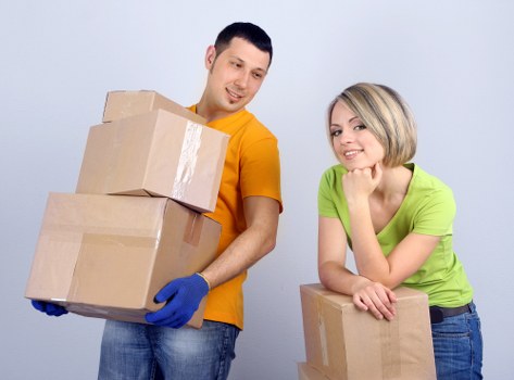 Careful handling of desks and equipment during an office move
