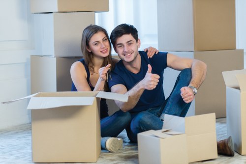 Organised packing supplies for a local move or storage job in Colliers Wood