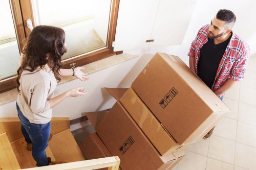 Organised moving day setup for customers relocating in Colliers Wood