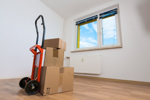 Local mover navigating residential access and parking in Colliers Wood