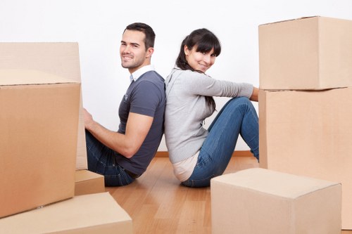 Organised unpacking service for a home or office move in Colliers Wood