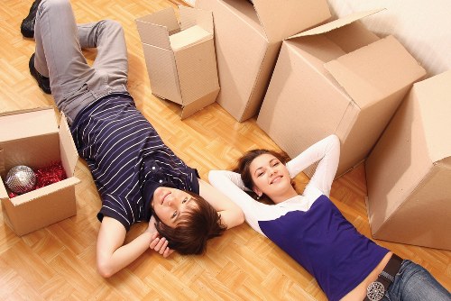 Local movers loading a van for a Colliers Wood house or flat relocation